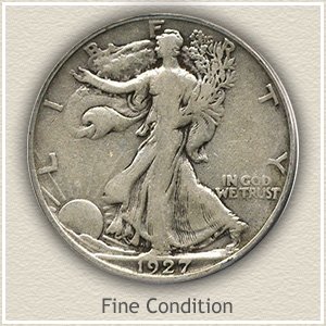 1927 Half Dollar Fine Condition