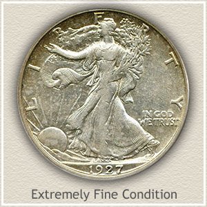 1927 Half Dollar Extremely Fine Condition