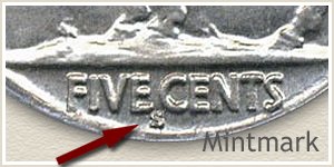 1928 Nickel S Mintmark Location