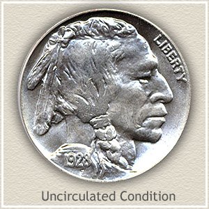 1928 Nickel Uncirculated Condition