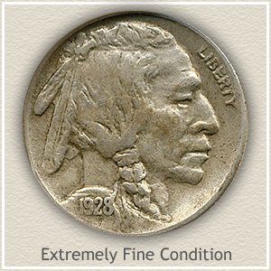 1928 Nickel Extremely Fine Condition