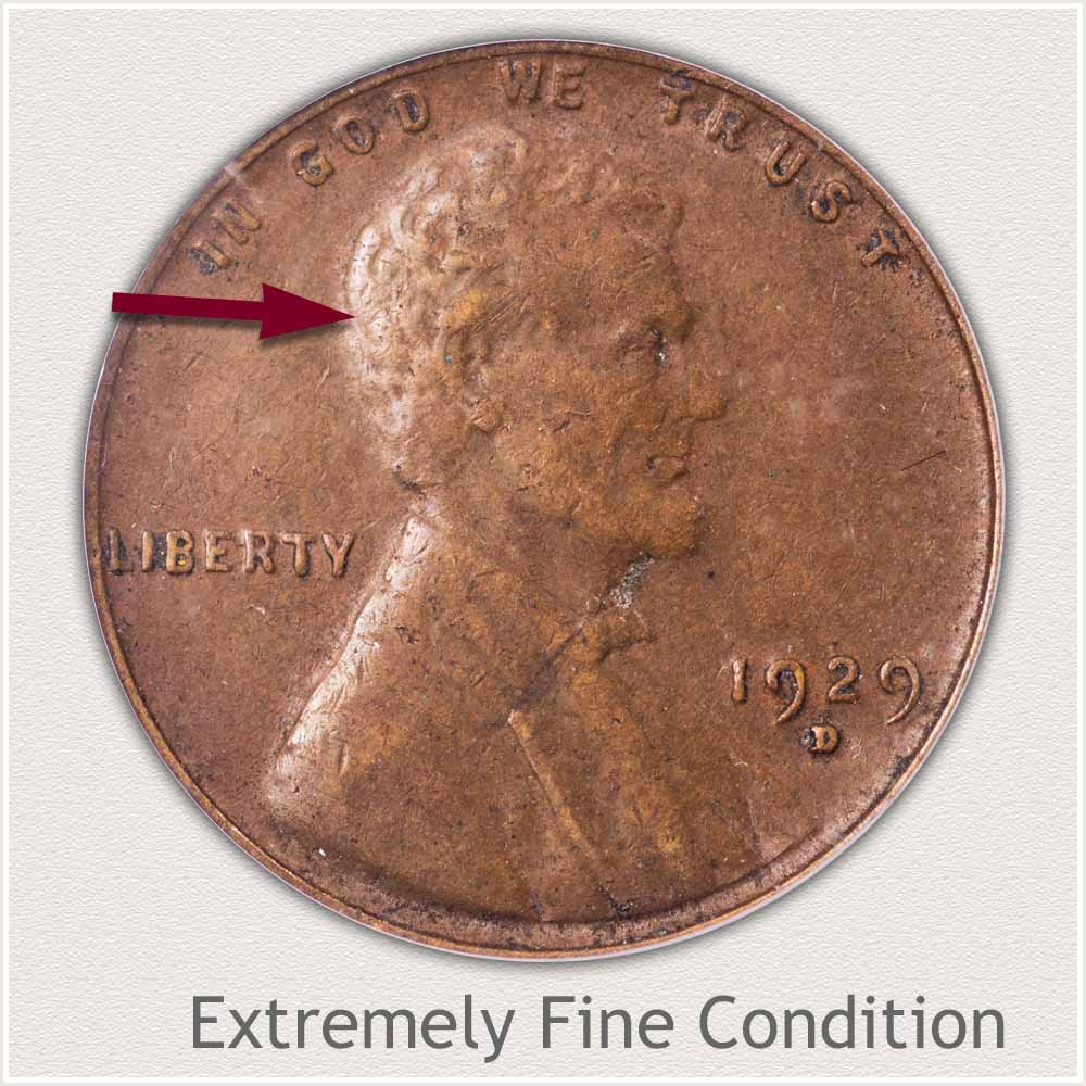 Extremely Fine Grade Lincoln Penny