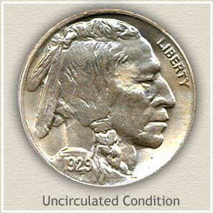 1929 Nickel Uncirculated Condition