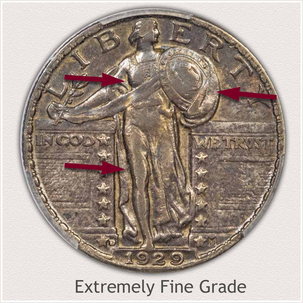 Standing Liberty Quarter Extremely Fine Grade