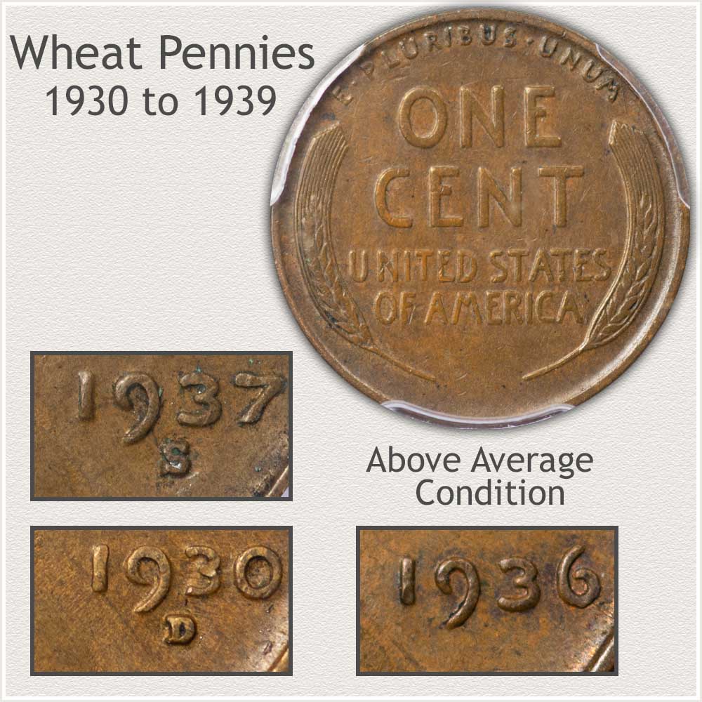Important Features of the 1930's Decade Wheat Pennies