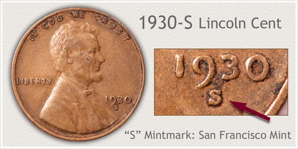1930-S Lincoln Penny