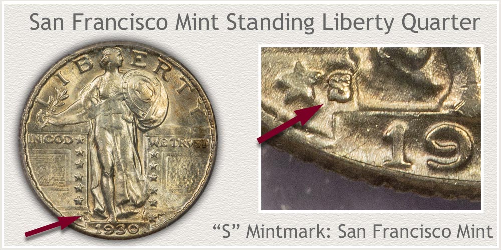 1930-S Standing Liberty Quarter