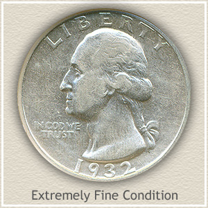 1932 Quarter Extremely Fine Condition