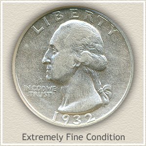 1932 Quarter Extremely Fine Condition