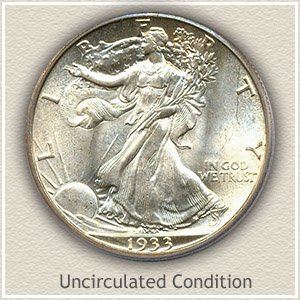 1933 Half Dollar Uncirculated Condition