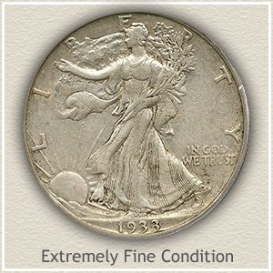 1933 Half Dollar Extremely Find Condition
