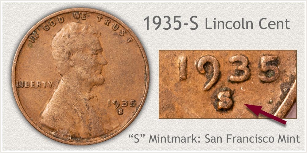 1935-S Lincoln Penny