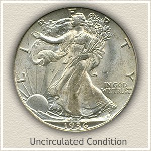 1936 Half Dollar Uncirculated Condition