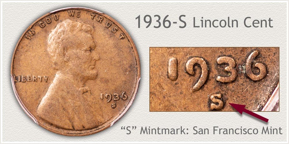 1936-S Lincoln Penny