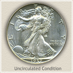 1937 Half Dollar Uncirculated Condition