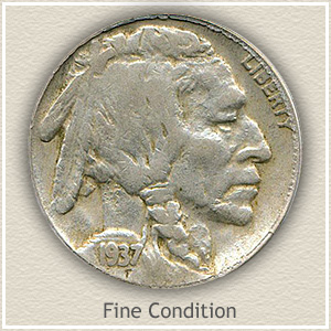 1937 Nickel Fine Condition