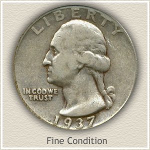 1937 Quarter Fine Condition