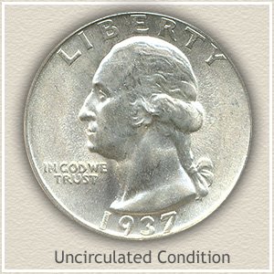 1937 Quarter Uncirculated Condition