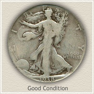 1938 Half Dollar Good Condition