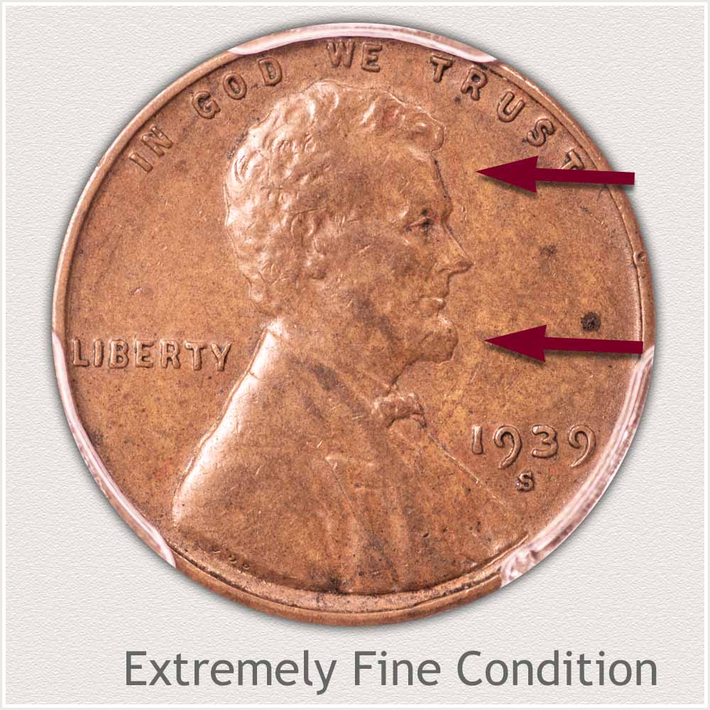 Extremely Fine Grade Lincoln Penny