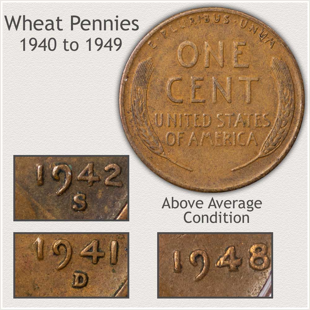 Important Features of the 1940's Decade Wheat Pennies