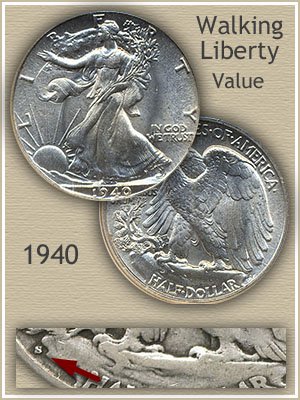 Uncirculated 1940 Half Dollar Value