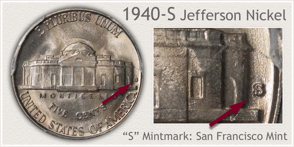 1940-S Jefferson Nickel