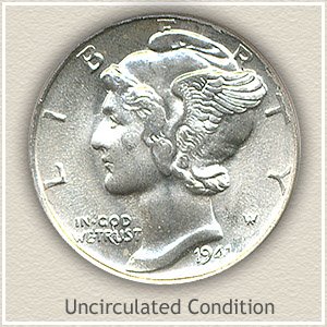 1941 Dime Uncirculated Condition