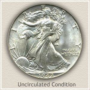 1942 Liberty Half Dollar Value Chart