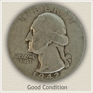 1942 Quarter Good Condition