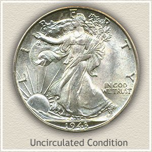 1943 Half Dollar Uncirculated Condition