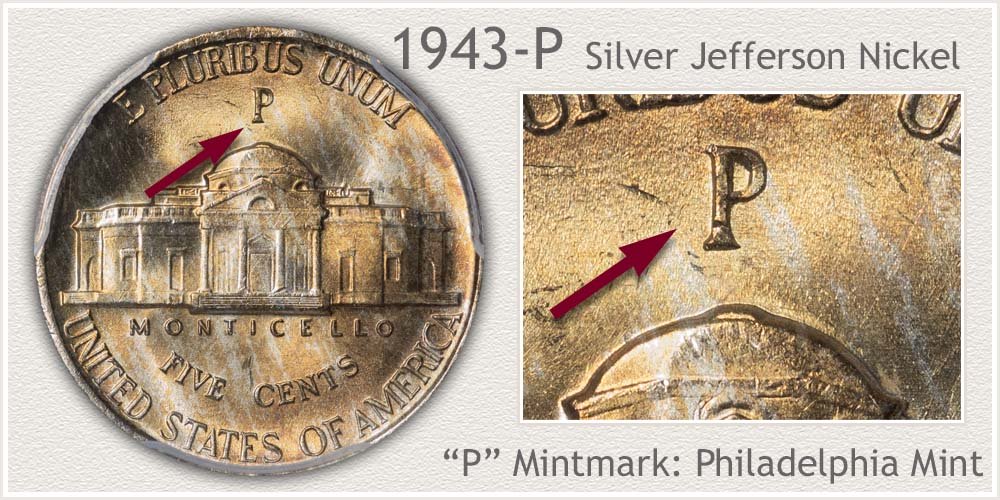 1943-P Jefferson Nickel