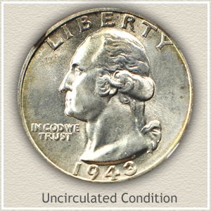 1943 Quarter Uncirculated Condition