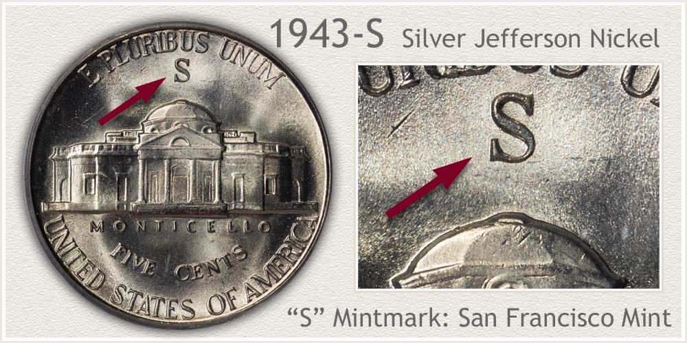 1943-S Jefferson Nickel