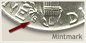 1944 Dime S Mintmark Location