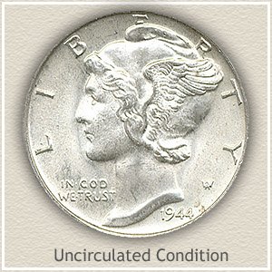 1944 Dime Uncirculated Condition