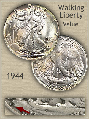 Uncirculated 1944 Half Dollar Value