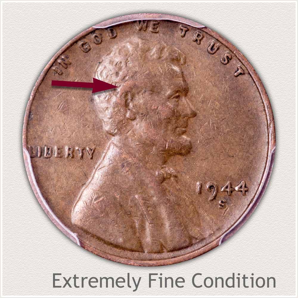 1944-S Lincoln Wheat Cent - BU Uncirculated Choice RED Coin From OBW Bank Roll