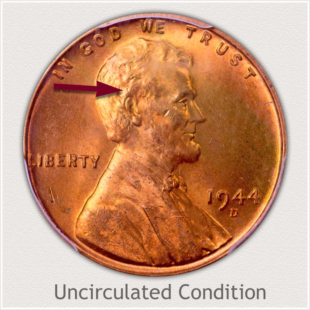Uncirculated Grade 1944 Lincoln Penny