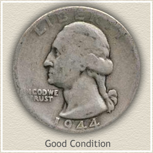 1944 Quarter Good Condition