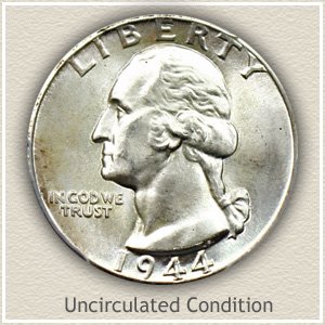 1944 Quarter Uncirculated Condition