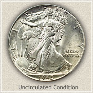 1945 Half Dollar Uncirculated Condition