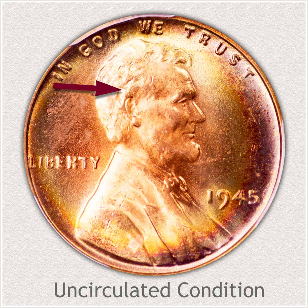 Uncirculated Grade 1945 Lincoln Penny
