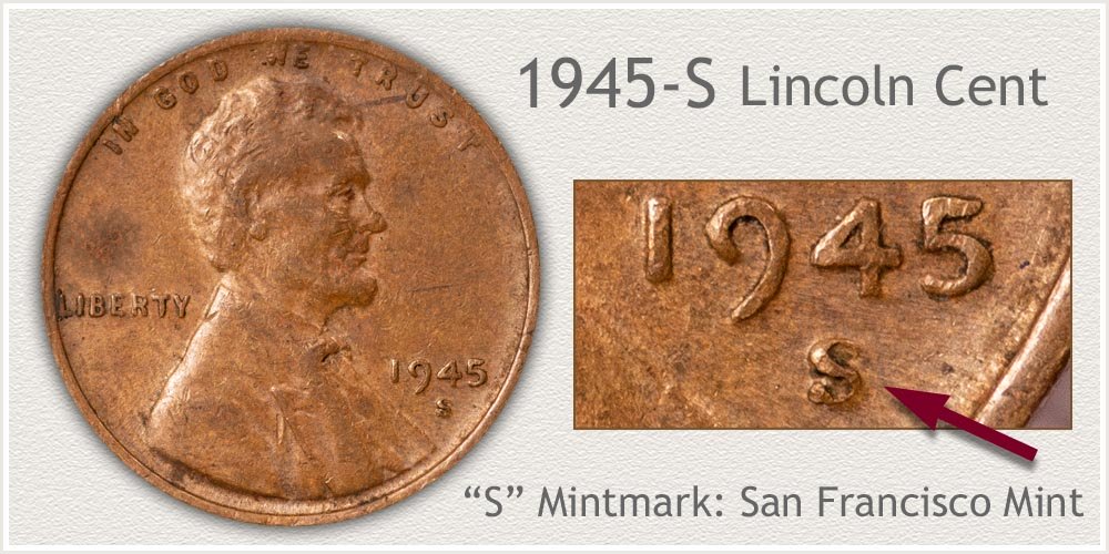 1945-S Lincoln Penny