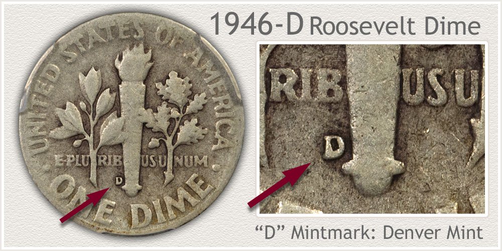 1946-D Roosevelt Dime