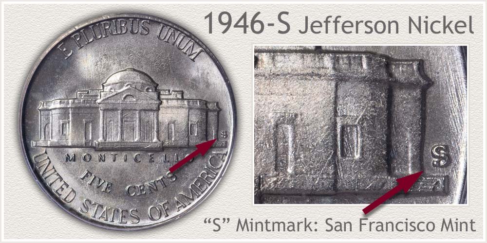 1946-S Jefferson Nickel