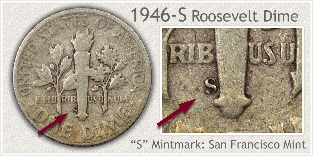 1946-S Roosevelt Dime