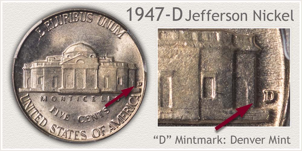 1947-D Jefferson Nickel