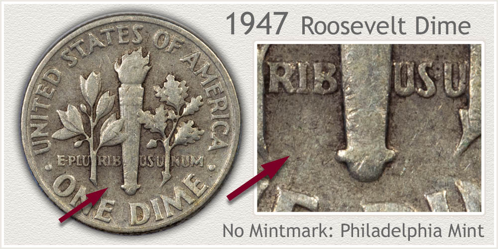 1947 Roosevelt Dime