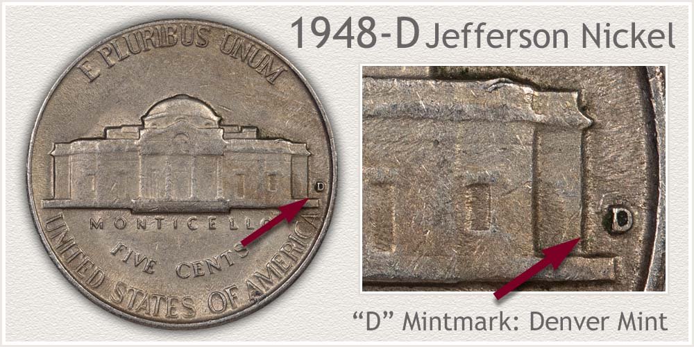 1948-D Jefferson Nickel